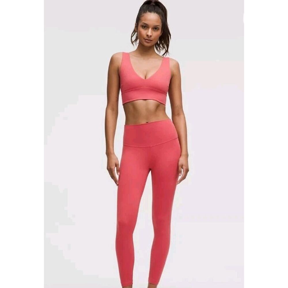 lululemon athletica Coral Pink High-Waist Leggings